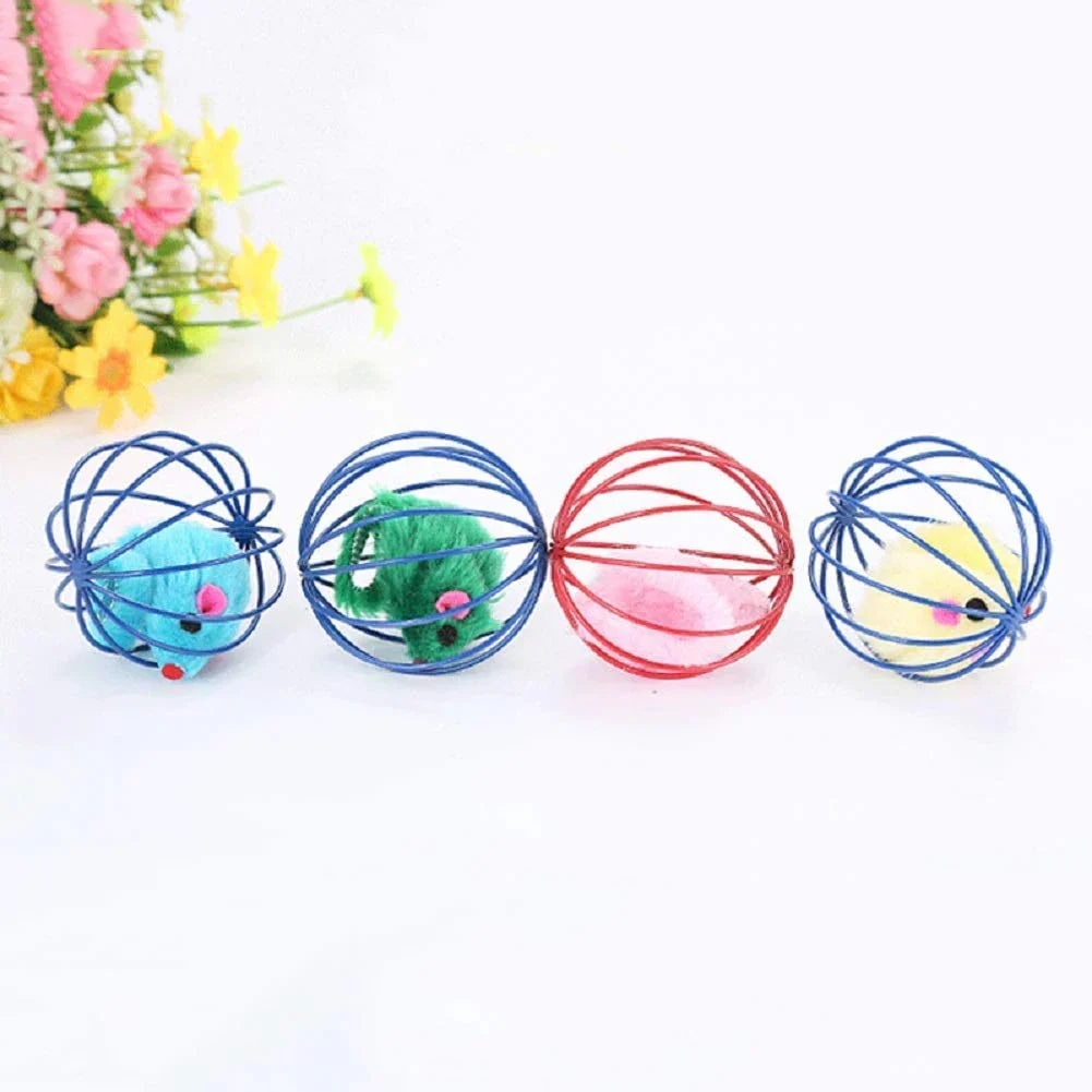 Interactive Mouse Cage Ball Toy for Cats | Fun & Engaging Play