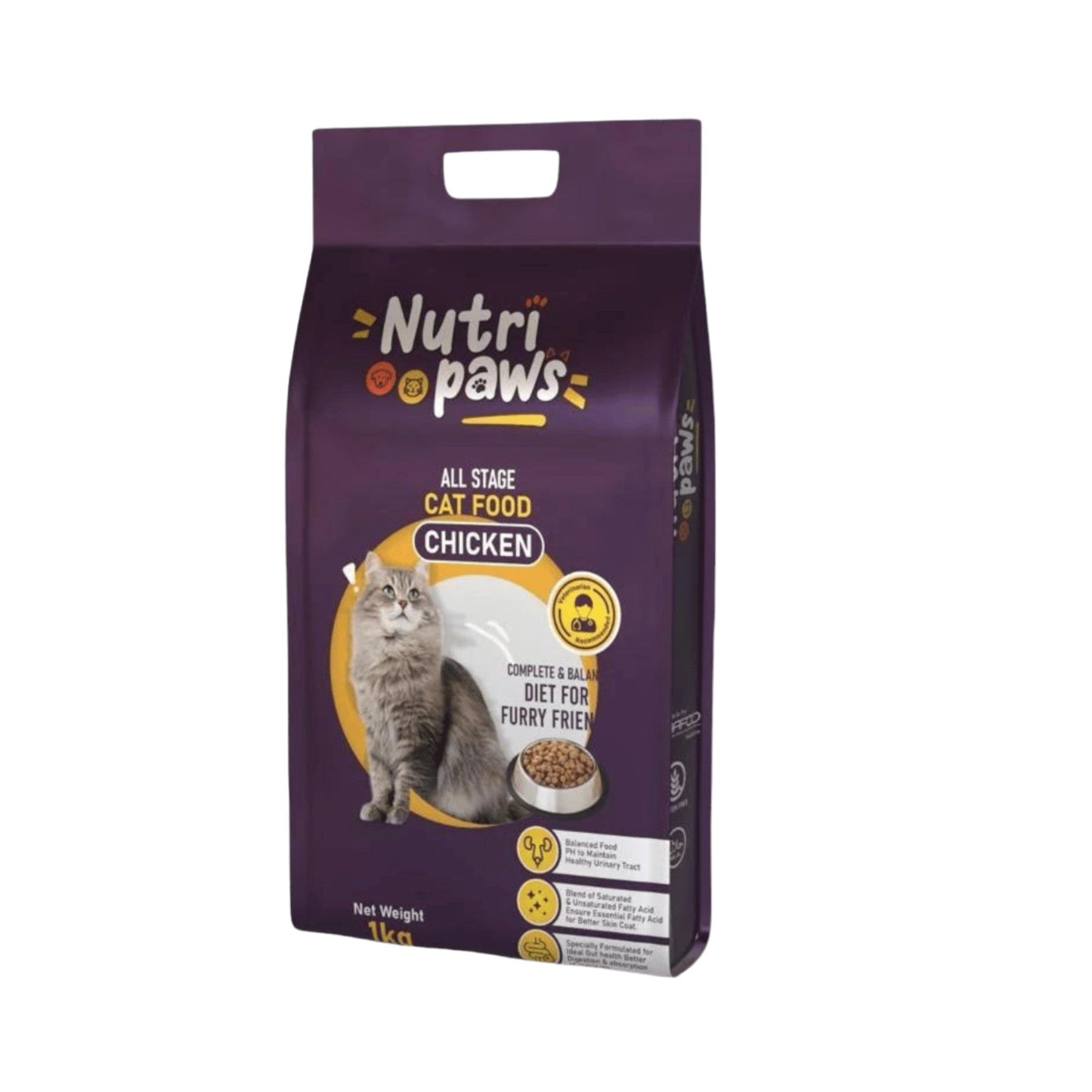 Nutripaws All Life Stage Cat Food Chicken - 1KG