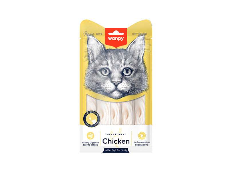 Treat your cat to Wanpy Creamy Treats – a delicious, nutrient-rich, and soft cat treat made with high-quality ingredients. Perfect for rewarding, training, or adding to meals for extra flavor and nutrition.