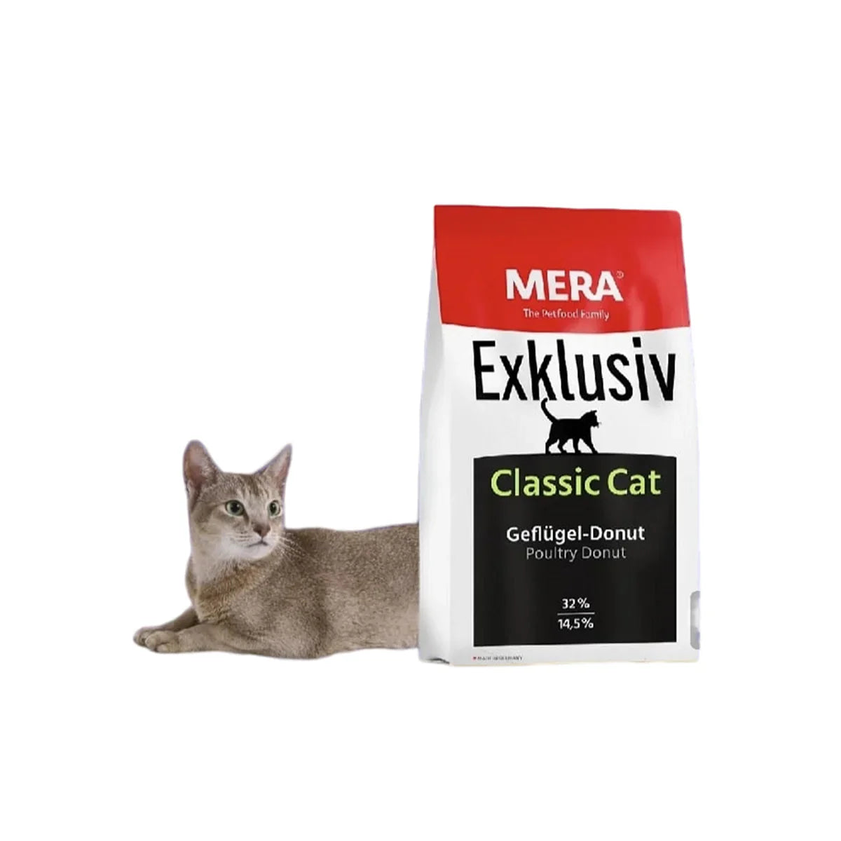 "Discover Mera Exklusiv Classic Cat Food – premium nutrition for optimal feline health &amp; vitality. Made with high-quality ingredients to support digestion, immunity, and a shiny coat. Perfect for happy, healthy cats!"