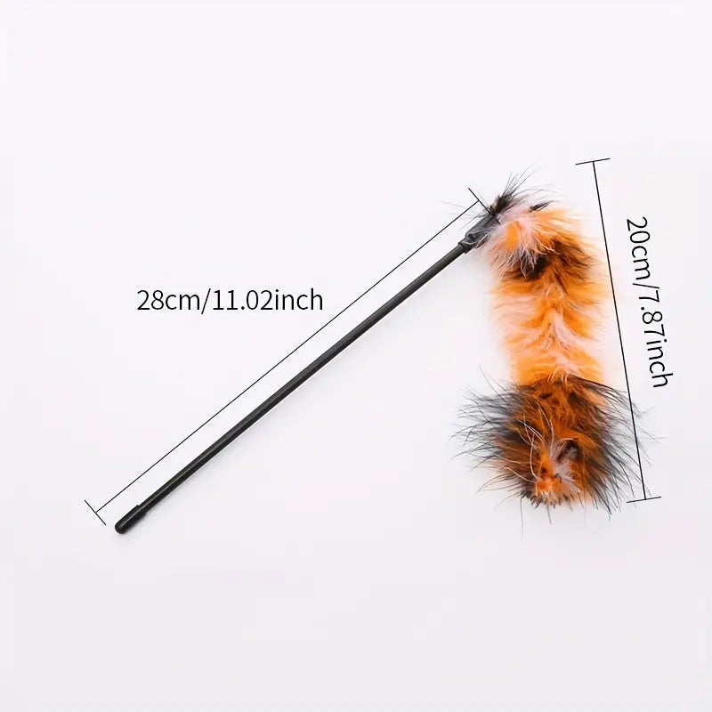 Enhance your cat’s playtime with the Interactive Fur Teaser Stick for Cats! Designed to stimulate natural hunting instincts, this fun and engaging toy keeps your feline active and entertained. Made with high-quality materials, it's perfect for interactive bonding and exercise. Shop now at PetsGrocery.pk for endless fun!