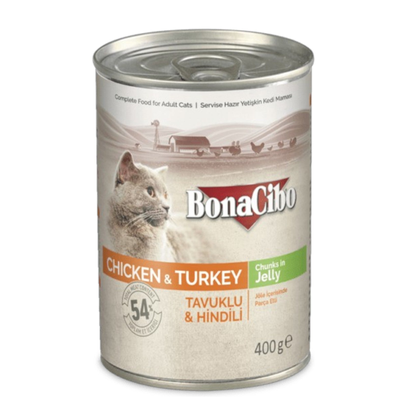 BonaCibo Canned Wet Food – Complete &amp; Balanced Nutrition for Adult Cats provides high-quality protein, essential vitamins, and minerals to support overall health. Made with premium ingredients, it ensures optimal hydration and a delicious taste that cats love. Perfect for daily feeding.
