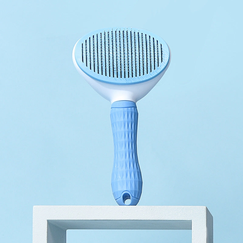 Round Button Brush for Cats & Dogs | Easy Grooming Tool