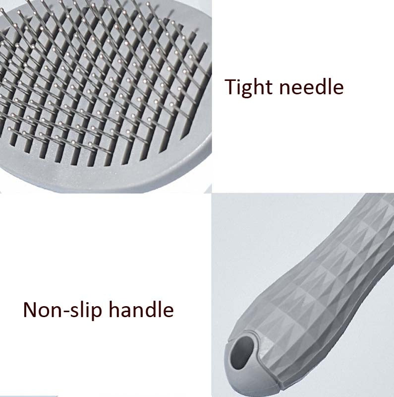 Round Button Brush for Cats & Dogs | Easy Grooming Tool