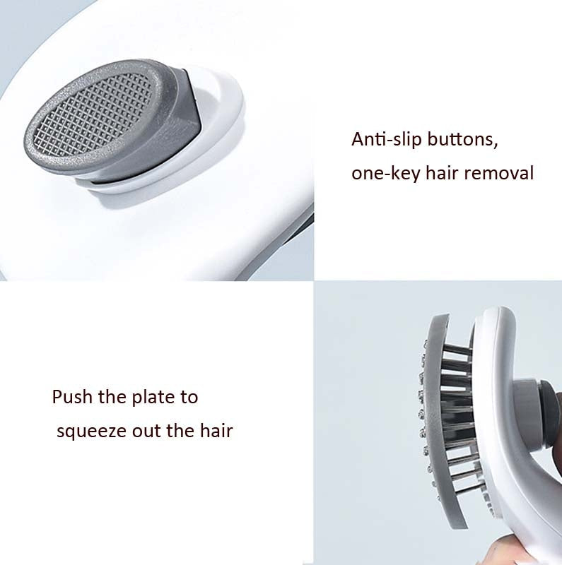 Round Button Brush for Cats & Dogs | Easy Grooming Tool