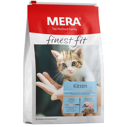 Buy MERA Finest Fit Kitten Food for premium nutrition, supporting healthy growth &amp; development. High-quality ingredients for strong immunity &amp; digestion. Order now!