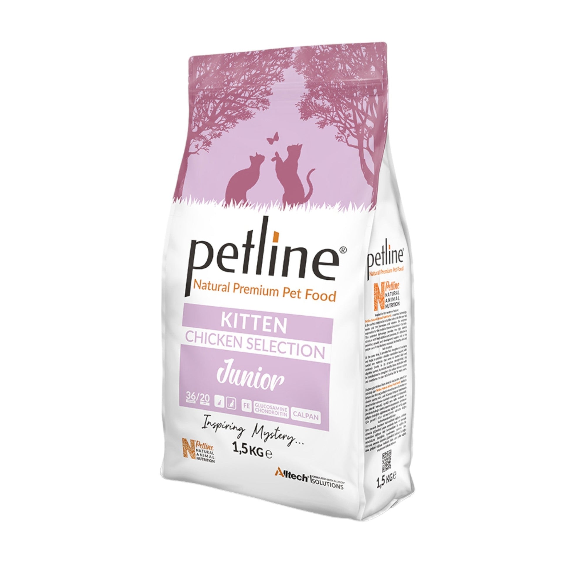 "Discover PETLINE Premium Kitten Food with Chicken Selection, specially formulated for optimal growth and nutrition. Perfect for your kitten's healthy development. Shop now!"