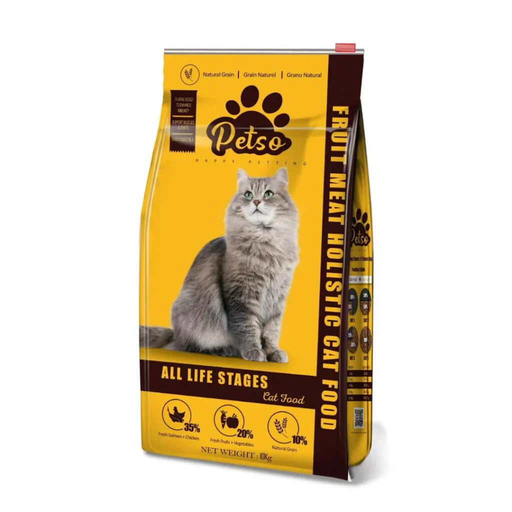 Give your cat the best with Petso All Life Stages Cat Food – a complete and balanced nutrition formula suitable for kittens, adults, and senior cats. Supports healthy growth, strong immunity, and overall well-being.