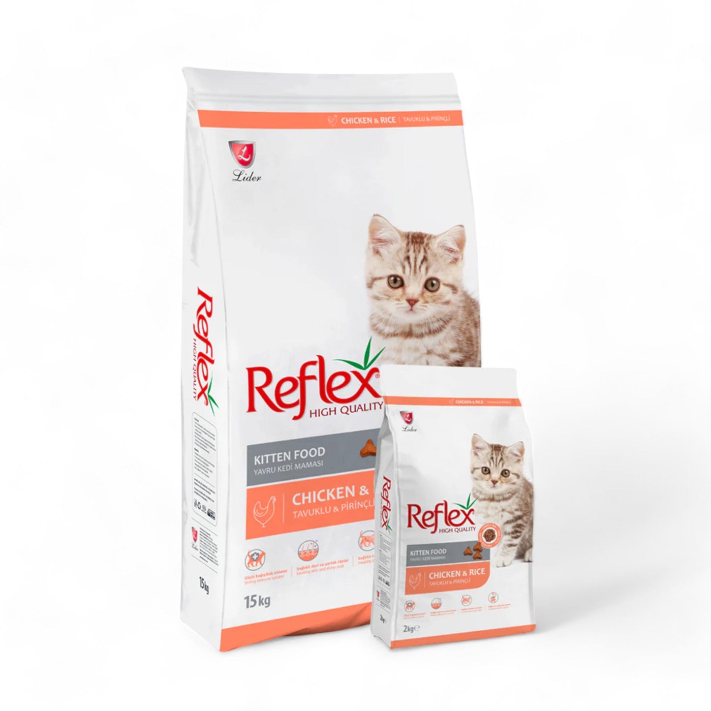 Reflex Kitten Food offers premium, nutrient-packed cat food designed to support healthy growth and development for your kitten. Made with high-quality ingredients and essential vitamins, it’s the perfect choice to keep your furry friend active and thriving. Give your kitten the best start in life!