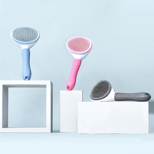 Make grooming effortless with the Round Button Brush for Cats &amp; Dogs. Designed for easy detangling and gentle fur care, this grooming tool ensures your pet stays comfortable and well-groomed. Shop now!