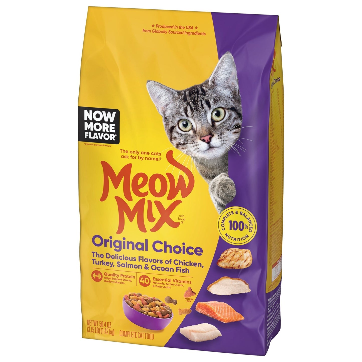 "Meow Mix Original Choice – a tasty and balanced cat food with essential nutrients to support healthy skin, a shiny coat, and overall well-being. Perfect for adult cats of all breeds."